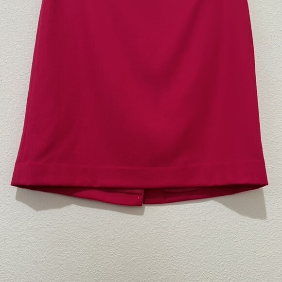 Talbots Skirt Womens 2 Petite Barbie Pink Wool Straight Pencil Mini Short Lined - Picture 3 of 11